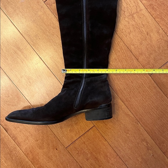 Brown suede Aquatilia over the knee boots with faux fur - Picture 8 of 14